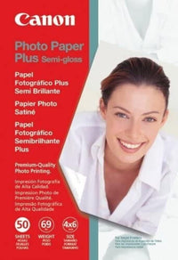 Canon 1686B014 Photo Paper Plus 4" x 6" Semi Gloss 50 Sheets per Pack Order