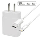 4XEM 4XIPHN14KIT3 3FT 25W Charger Combo Kits for iPhone-14 & Earlier MFi White
