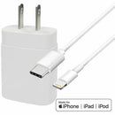 4XEM 4XIPHN12KIT6 6ft 25W iPhone Charger Combo Kit USB-C MFi Cert White