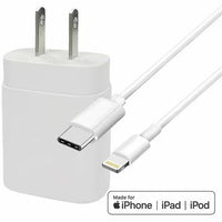 4XEM 4XIPHN12KIT6 6ft 25W iPhone Charger Combo Kit USB-C MFi Cert White