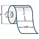 Zebra 10015784 6/Pk 2340/Roll 1.25"x1" 2000D Direct Thermal Adhesive Label White