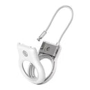 Belkin MSC009BTWH 1/Pk Secure Holder Snap Lock with Carabiner for AirTag White