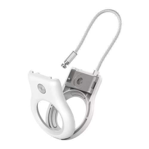 Belkin MSC009BTWH 1/Pk Secure Holder Snap Lock with Carabiner for AirTag White