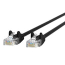 Belkin A3L980B25-BLK-S 25Ft CAT6 RJ45 Snagless Ethernet Network Cable Black