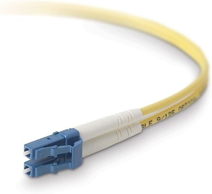 Belkin F2F802LL-01M 3.28Ft Singlemode Duplex Fiber Patch Cable LC - LC Yellow