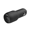 Belkin CCB001BTBK Dual USB-A BosstCharge Car Charger 24W 5V DC Black