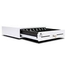 APG Cash Drawer EKDS320-1-W330-A11 White, 24V Arlo, 13x13 size, 3 bill, 5 coin