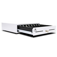 APG Cash Drawer EKDS320-1-W330-A11 White, 24V Arlo, 13x13 size, 3 bill, 5 coin