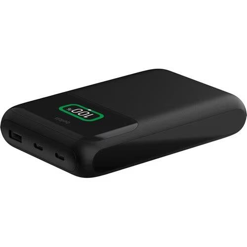 Belkin BPB020BTBK BoostCharge 20000mAh Power Bank 3-Port 65W Laptop USB-C Black