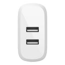 Belkin WCB002DQWH BoostCharge Portable 24W USB-A Wall Charger White