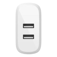 Belkin WCB002DQWH BoostCharge Portable 24W USB-A Wall Charger White