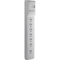 Belkin BE107200-06 6Ft Corded 7 Outlets Surge 2320J Power Strip Protector White