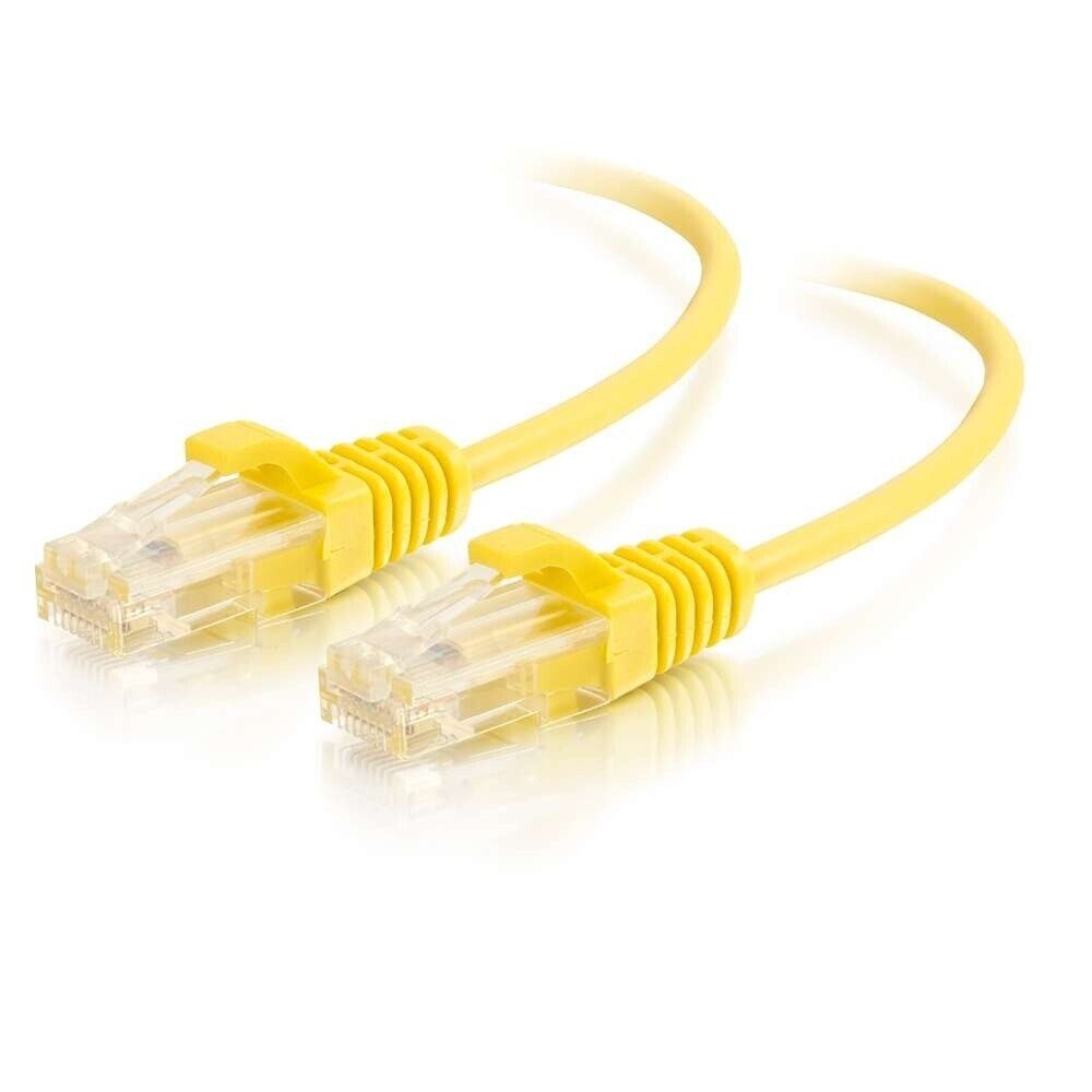 C2G 01173 7Ft (84") CAT6 Snagless RJ45 Ethernet Network Cable UTP Yellow