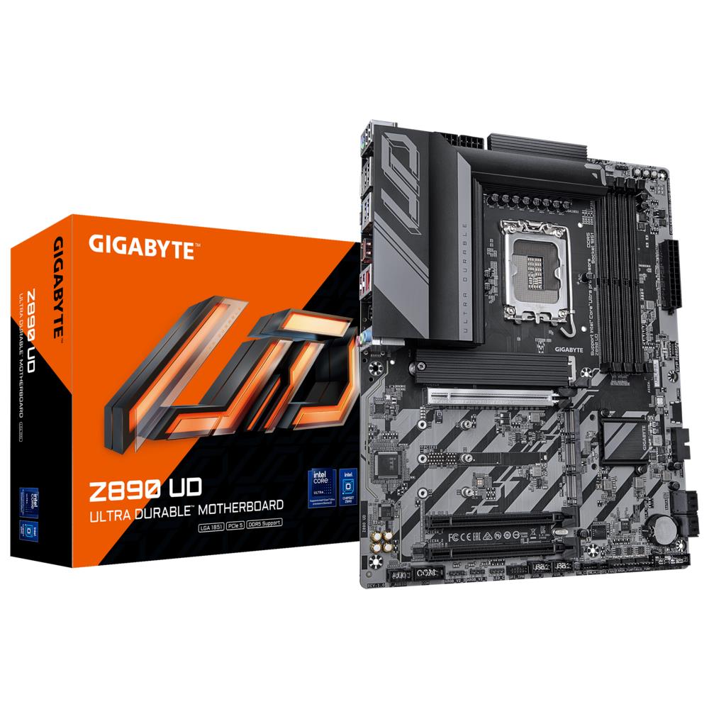 Gigabyte Z890 UD WIFI6E MB LGA1851 4xDDR5 M.2 SATA RAID DP USB4 2.5Gbe-LAN ATX