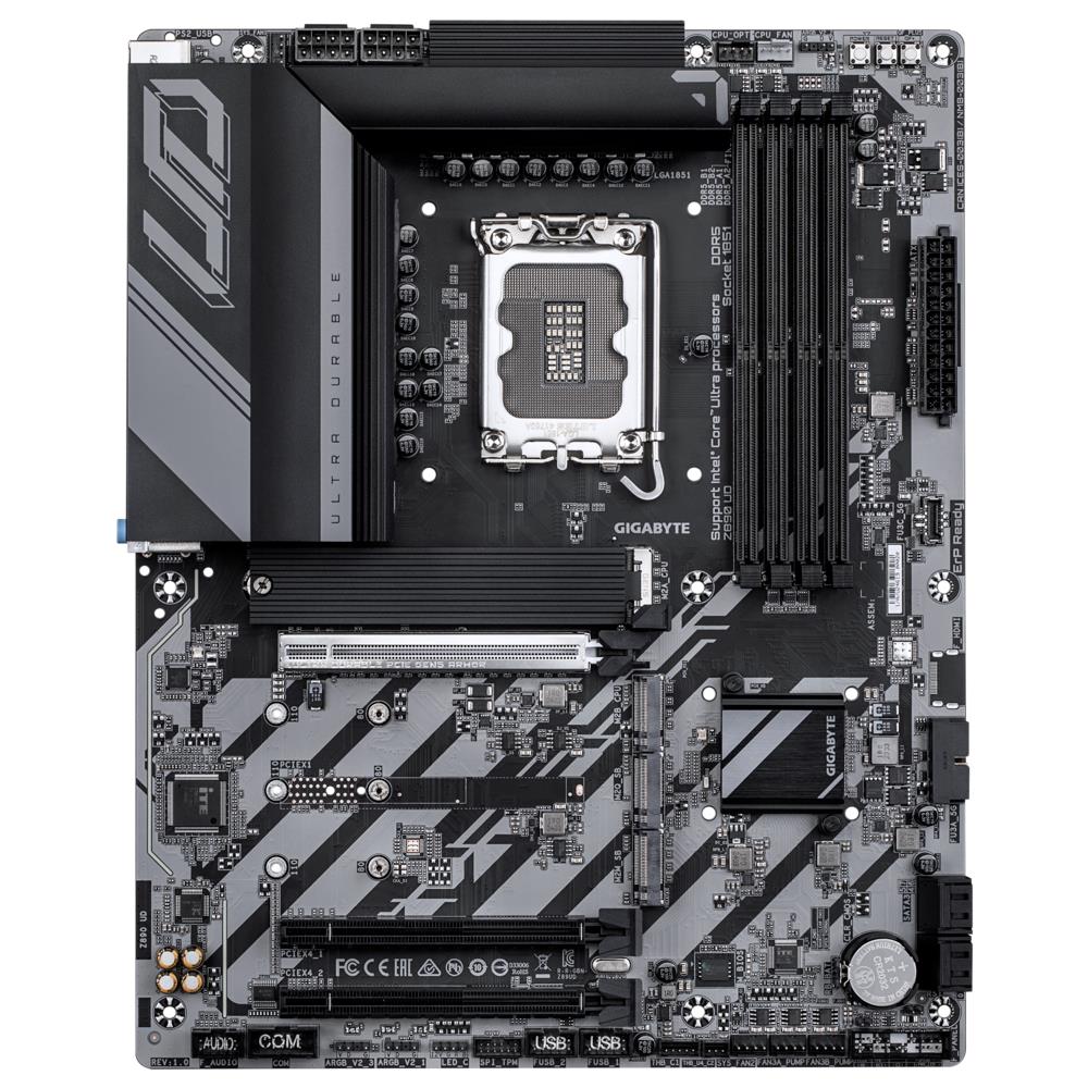 Gigabyte Z890 UD WIFI6E MB LGA1851 4xDDR5 M.2 SATA RAID DP USB4 2.5Gbe-LAN ATX