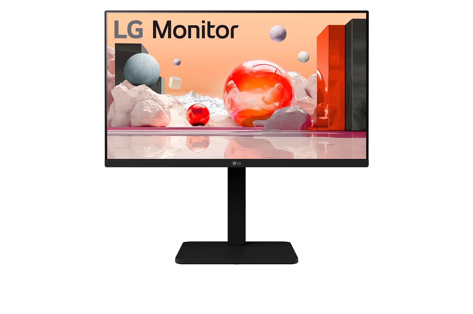LG 24BA450-B 24'' IPS FHD Monitor 1920x1080 Anti-Glare HDI- DP Speakers Black