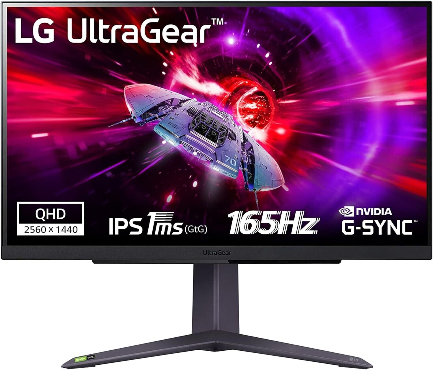 LG 27GR75QB-B 27'' QHD UltraGear Gaming Monitor 1ms 2560x1440 HDI- DP Black