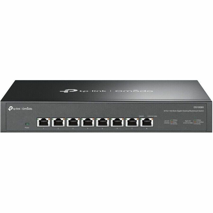 TP-Link DS1008X Omada 8-Port 10G Unmanaged Desktop/Rackmount Switch 8 Ports