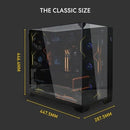 Lian Li O11VPX Mid Tower PC Case Vision Mesh Mode Alum Steel ATX 2x2.5" Black