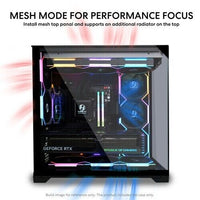 Lian Li O11VPX Mid Tower PC Case Vision Mesh Mode Alum Steel ATX 2x2.5" Black