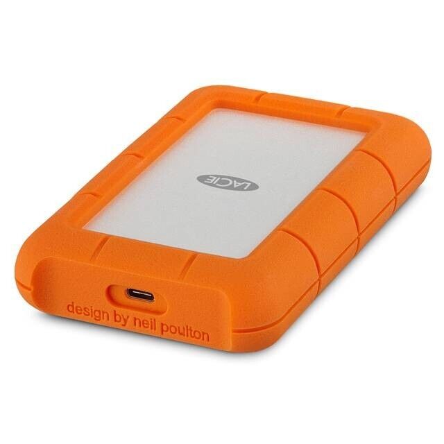 Lacie Seagate STFR2000800 Rugged USB-C 2TB USB4 USB3 Thunderbolt 4/3 Windows MAC