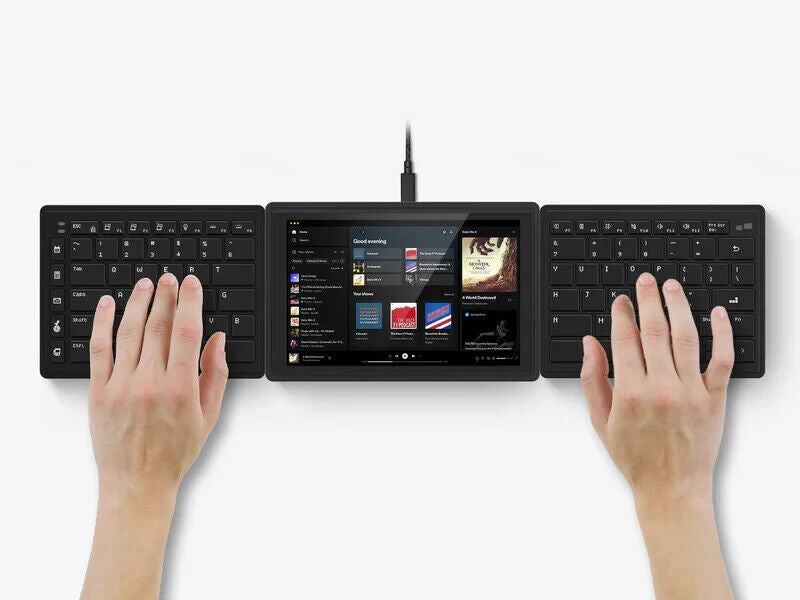 Mobile Pixels 109-1003P01 Tetra Split 8" TouchScreen LCD 16:10 1280x800 Keyboard