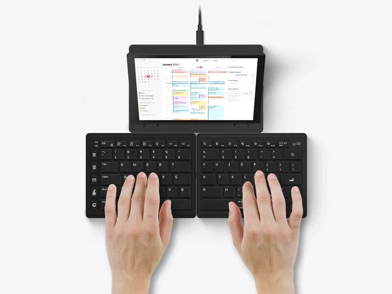 Mobile Pixels 109-1003P01 Tetra Split 8" TouchScreen LCD 16:10 1280x800 Keyboard