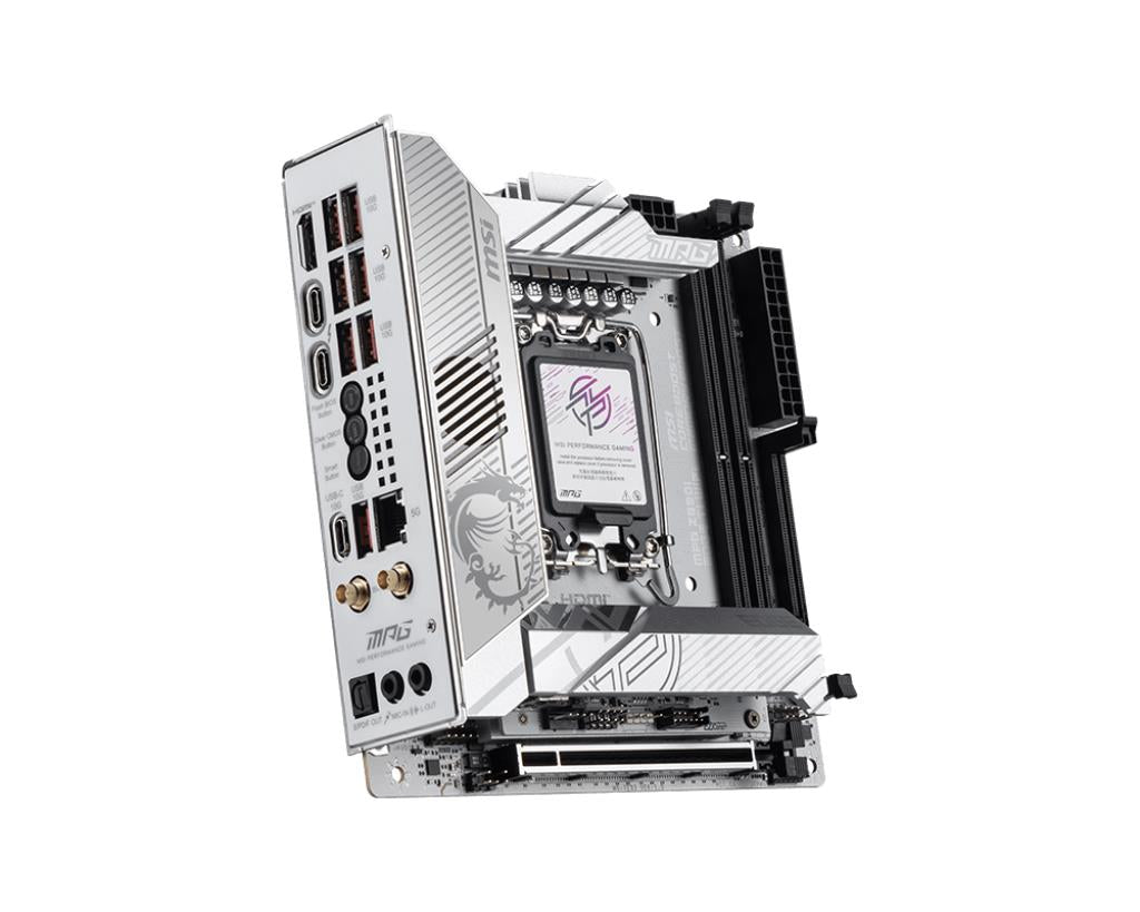 MSI Z890IEDGTIWIFI MB Edge TI LGA1851 Z890 2xDDR5 HDI- cDP TB M.2 RAID 5GBe mITX