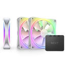 NZXT RF-D12TF-W1 F120 RGB DUO 3 Dynamic Bearing Fan w 1 RGB Controller White