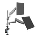 SIIG CE-MT3R11-S1 Dual Stacked Monitor Arm Desk Mount 17"-32" 19lbs VESA 75 100