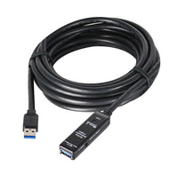 SIIG JU-CB0811-S1 65Ft (20M) USB 3.0 Active Repeater Cable w Power Adapter TAA