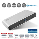 SIIG JU-DK0C11-S1 Thunderbolt 3 2x DP Video Docking Station PD 60W USB-C/A GbETH