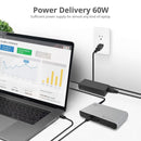 SIIG JU-DK0C11-S1 Thunderbolt 3 2x DP Video Docking Station PD 60W USB-C/A GbETH