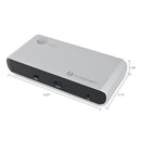 SIIG JU-DK0C11-S1 Thunderbolt 3 2x DP Video Docking Station PD 60W USB-C/A GbETH