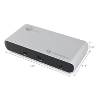 SIIG JU-DK0C11-S1 Thunderbolt 3 2x DP Video Docking Station PD 60W USB-C/A GbETH