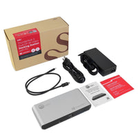 SIIG JU-DK0C11-S1 Thunderbolt 3 2x DP Video Docking Station PD 60W USB-C/A GbETH