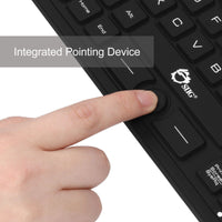 SIIG JK-US0911-S1 Ind Medical Washable 89-Key Backlit Keyboard w Pointing Device