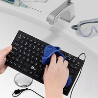 SIIG JK-US0911-S1 Ind Medical Washable 89-Key Backlit Keyboard w Pointing Device