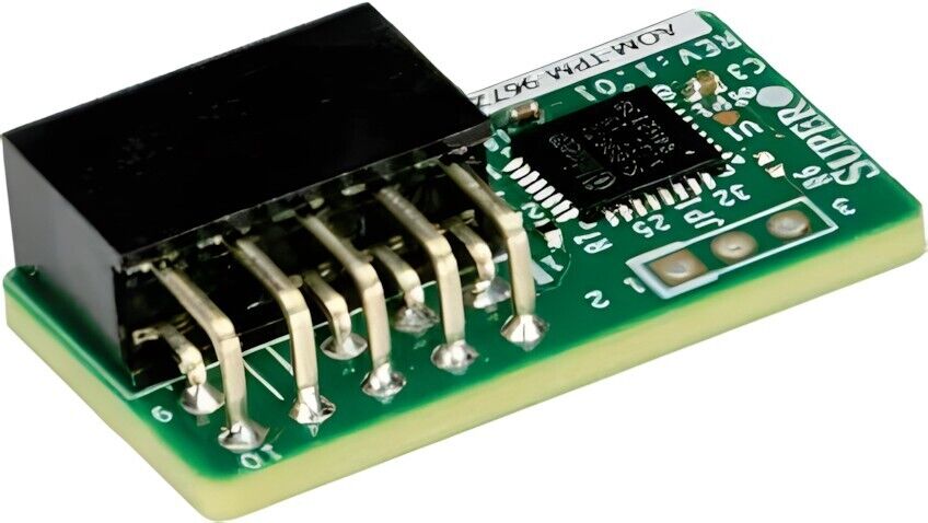Supermicro AOM-TPM-9672V-O 10-Pin TPM Header TCG 2.0 Compliant Certified Part
