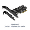 Vantec UGT-ST655 5-Port SATA III 6Gbps PCIe x4 Host Card for SSD HDD Optical