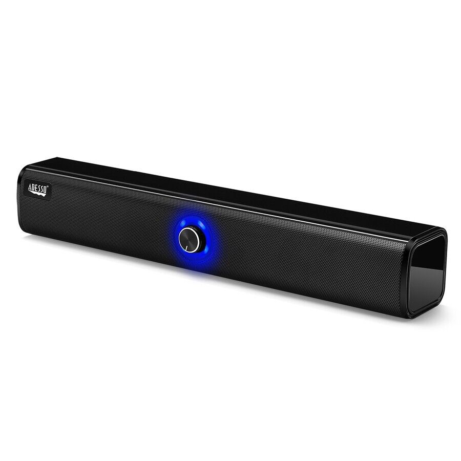 Adesso Xtream S6 Portable Bluetooth AUX Sound Bar Speaker 10W Wireless PC Phone