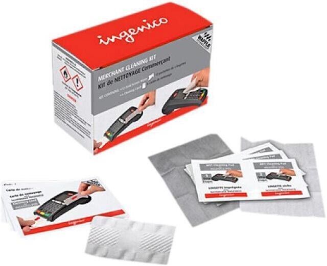 Ingenico 296118799 Cleaning Card for Magnetic Card Reader - Fabric - White