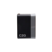 C2G 20280 2 Port Phone Wall Charger USB-C USB-A 5.4A Gray Black