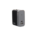 C2G 20280 2 Port Phone Wall Charger USB-C USB-A 5.4A Gray Black