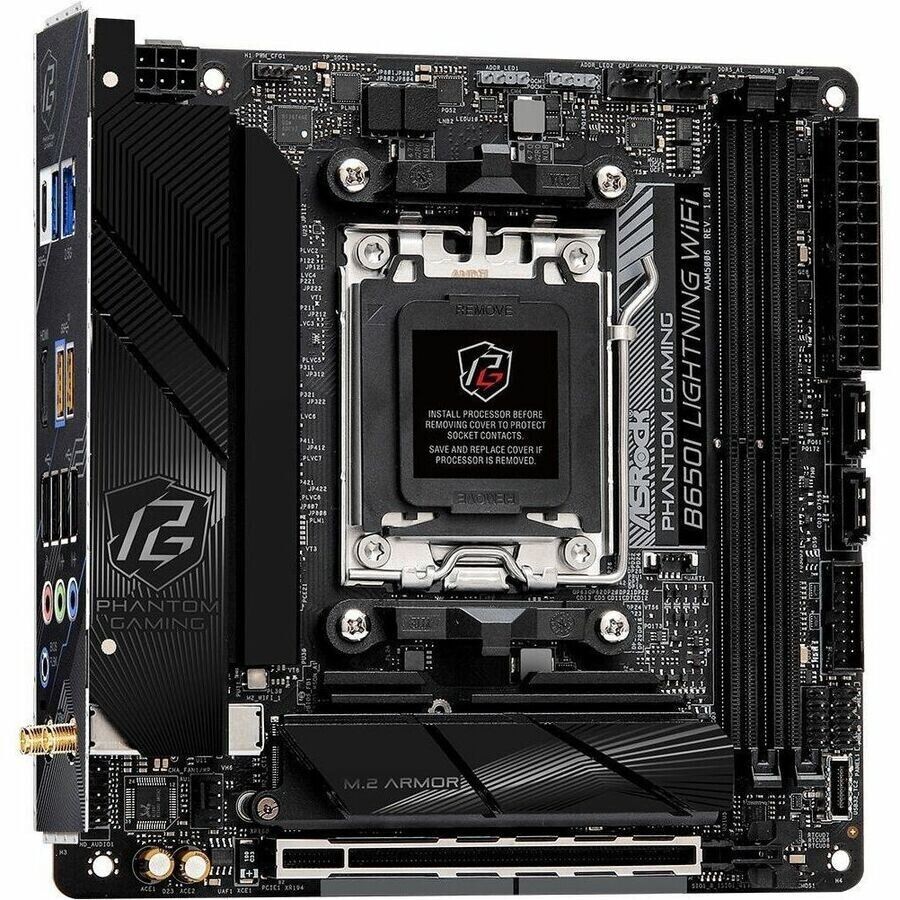 ASRock B650I LIGHTNING WIFI Gaming Desktop Motherboard - AMD B650 Chipset