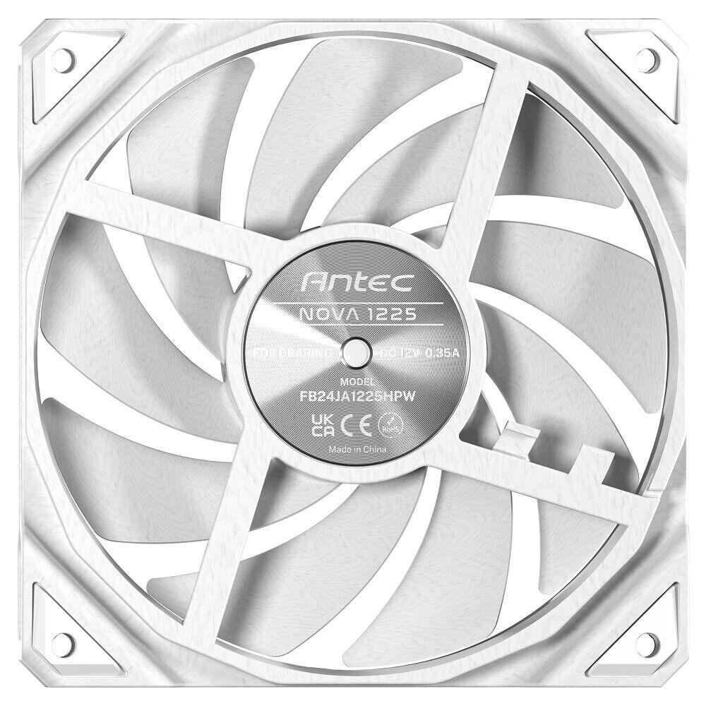 Antec NOVA 120 WHITE PWM PC Fans, White 120mm Fan, Premium High-Performance Fan
