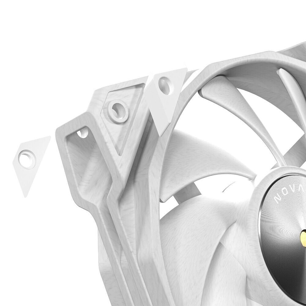 Antec NOVA 120 WHITE PWM PC Fans, White 120mm Fan, Premium High-Performance Fan