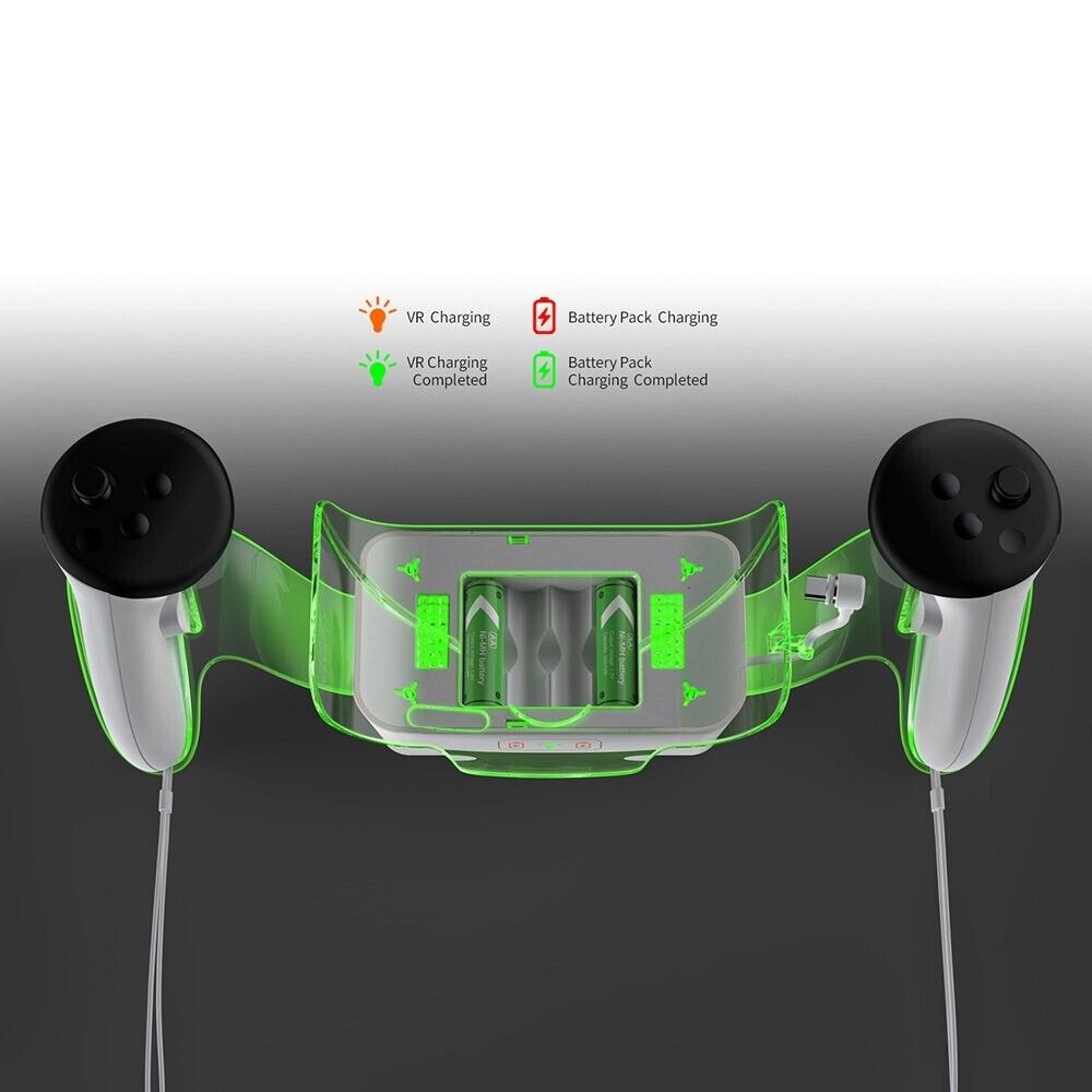 DOBE TY-3867 - Charging Kit Designed for Quest2, Quest3, Quest3S VR Headset