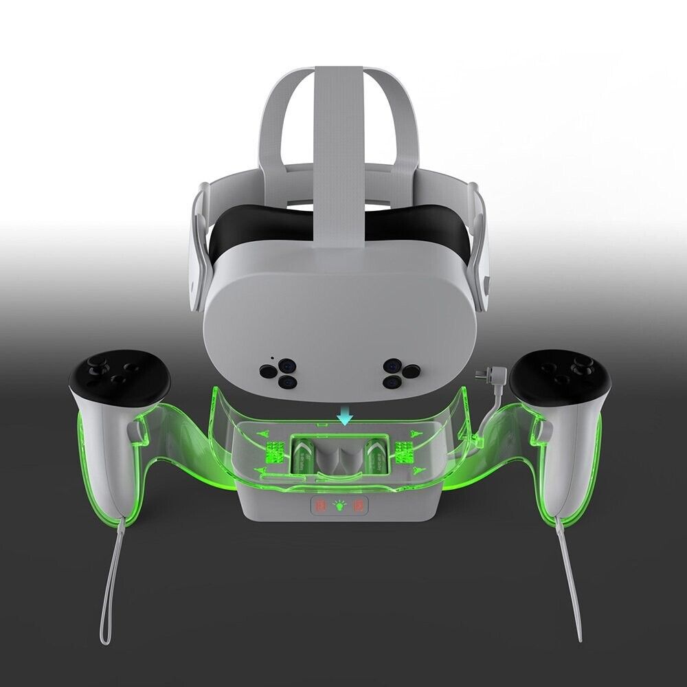 DOBE TY-3867 - Charging Kit Designed for Quest2, Quest3, Quest3S VR Headset