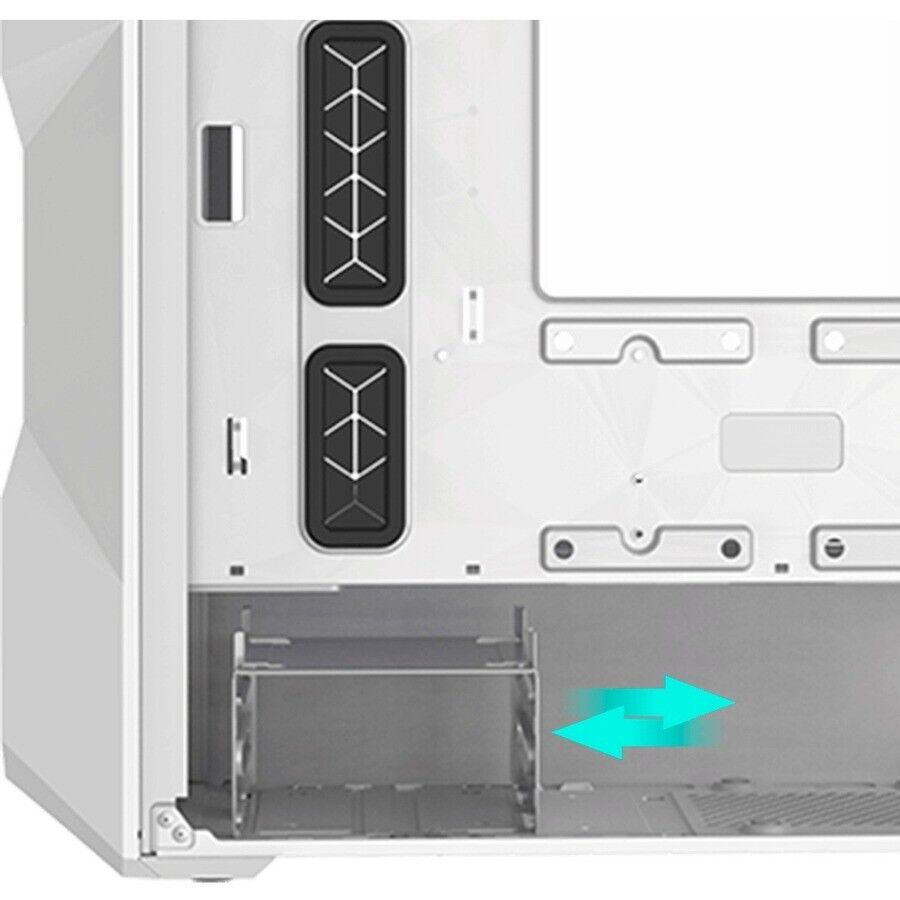 Cooler Master TD300-WGNN-S00 MasterBox TD300 Mesh Computer Case w 2xFAN White